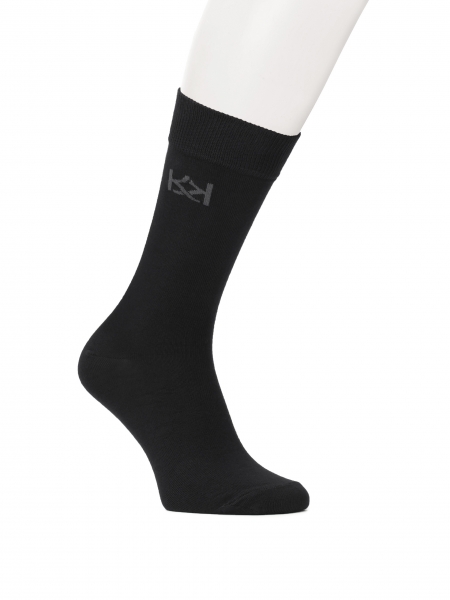 Black socks with wide welt  PALLAS