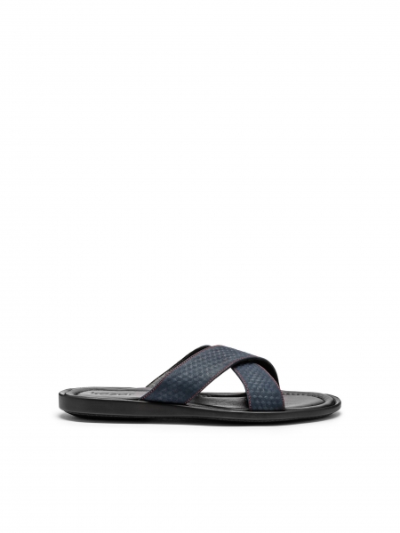 Men's navy blue slides HARRY