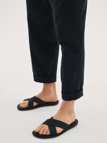 Men's navy blue slides HARRY