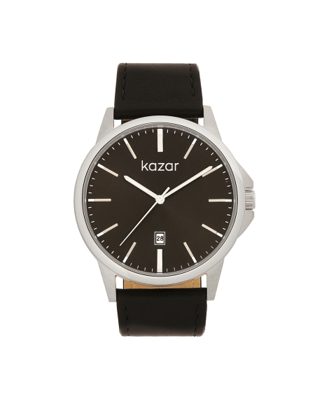 Timeless watch on a leather black strap HERITAGE ELEGANCE
