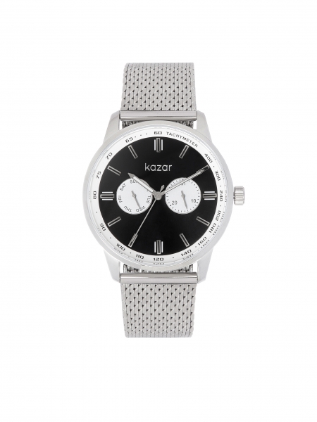 Men's watch with a mesh bracelet in silver color STEEL MY STYLE 