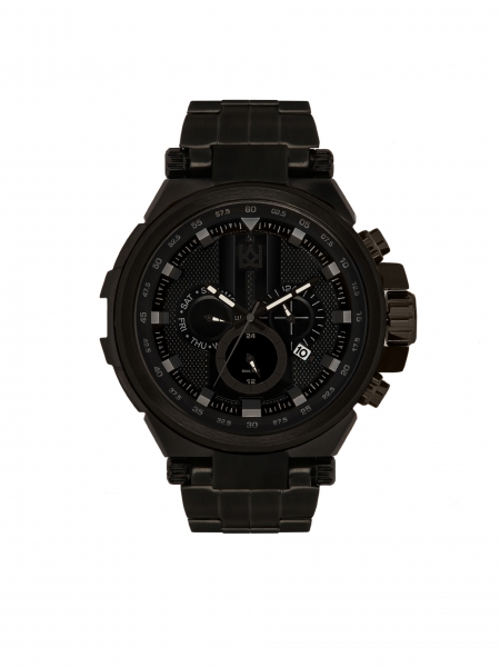 Black men's sports-style watch URBAN STEEL
