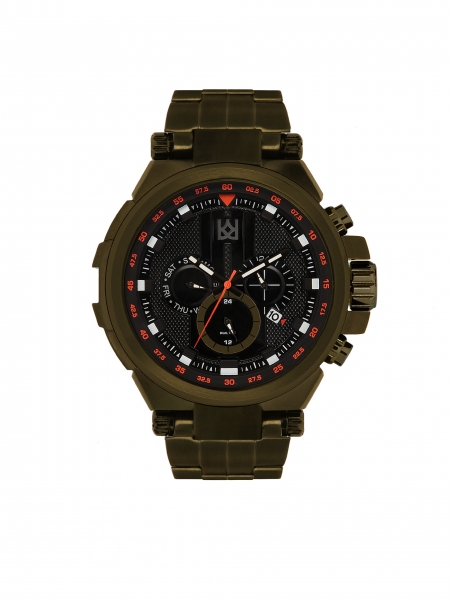 Men's solid watch in khaki colour URBAN STEEL