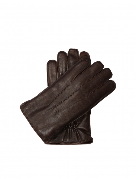 Dark brown gloves with touchscreen functionality  INVIDO