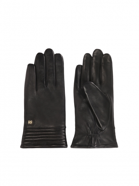 Leather gloves with quilted stitching  BRAXTON
