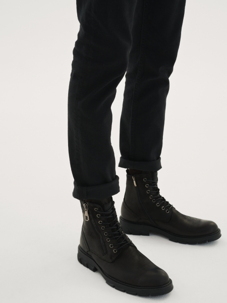 Men's black boots BERGEN