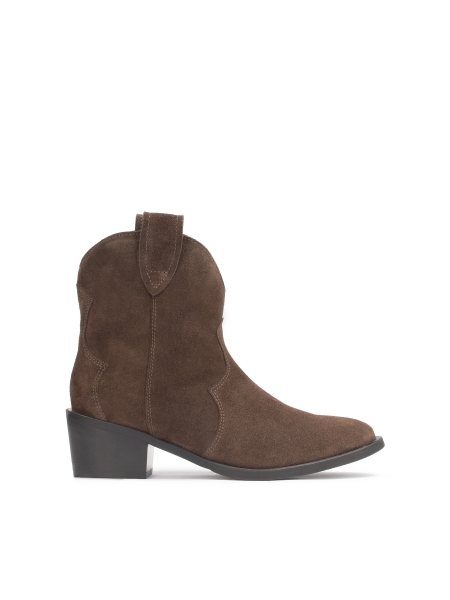 Dark brown cowboy boots VIOLA