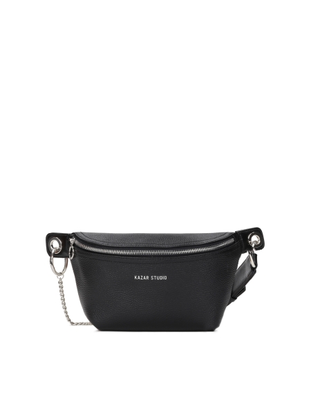 Ladies’ black belt bag KS NOEL