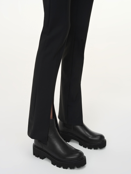 Ladies’ black flat ankle boots ADELYN