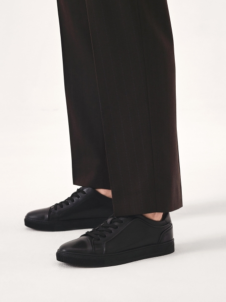 Men's timeless grain leather sneakers AJAKS