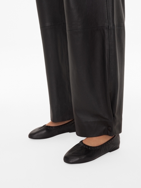 Ladies’ black ballerinas with an elastic band MAGALIE