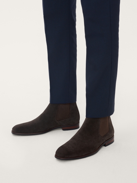 Men’s brown suede Chelsea boots PAXON