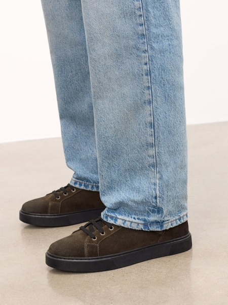 High lace-up suede sneakers TRUXTON