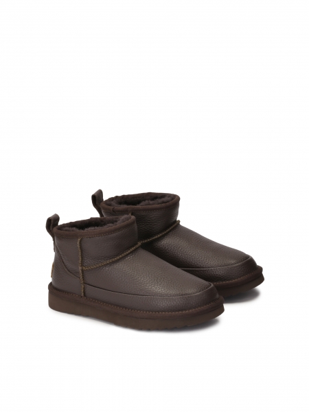 Wool insulated leather snow boots ZULA