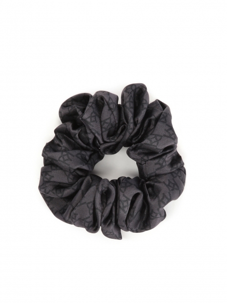 Satin black hair elastic PAPILLON