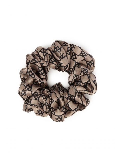 Elegant silk satin hair scrunchie  PAPILLON