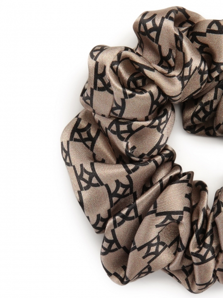 Elegant silk satin hair scrunchie  PAPILLON