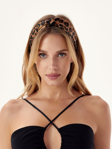 Headband in animal print GENEVA