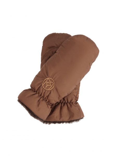 Brown insulated gloves with one finger BETHEL