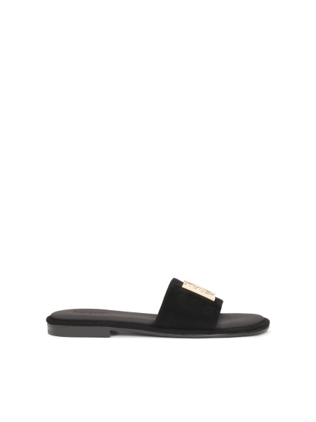 Suede black slides JOVITE