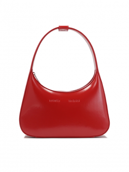 Red handbag with hand grip  KS TESS