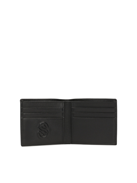 Compact leather wallet SHIRON