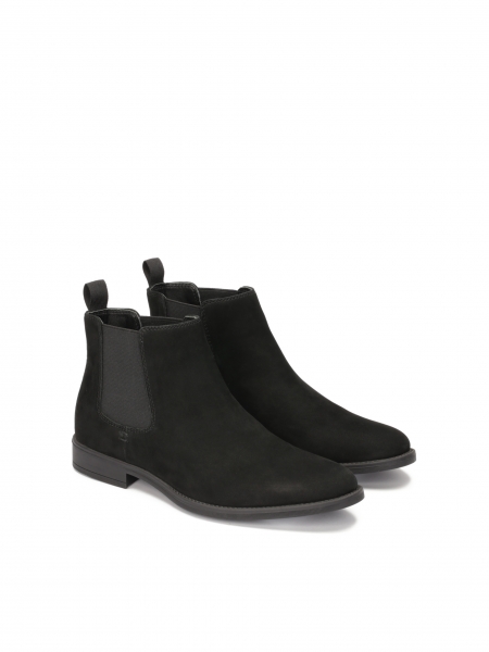 Black nubuck Chelsea boots ARNE