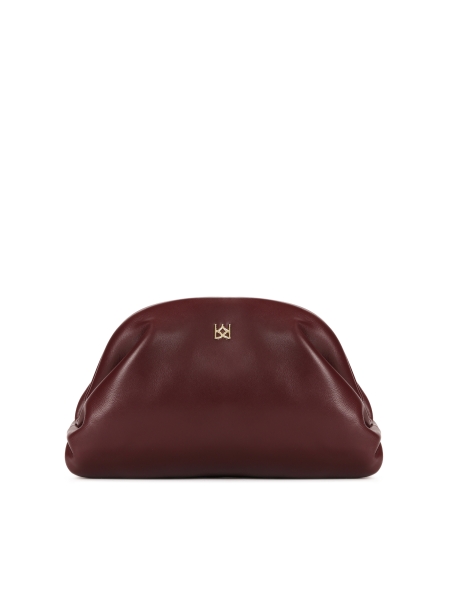 Maroon evening pouch bag GLOW