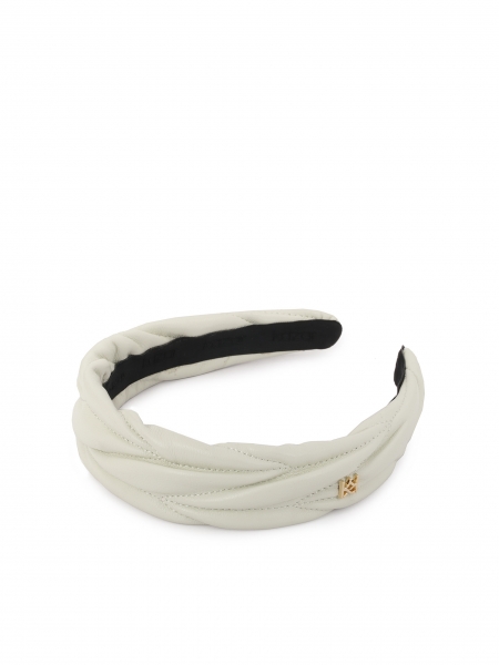 KAZAR monogrammed leather headband BURNETT