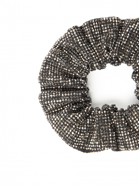 Black scrunchie eraser with graphite embellishments BARRON