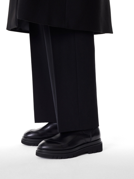 Men's leather boots with rubber inserts  HANSEL