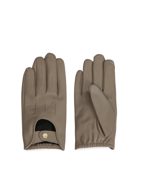 Car gloves in taupe color GALLIA