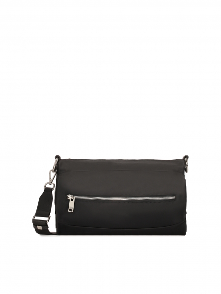 Black nylon shoulder bag EVA