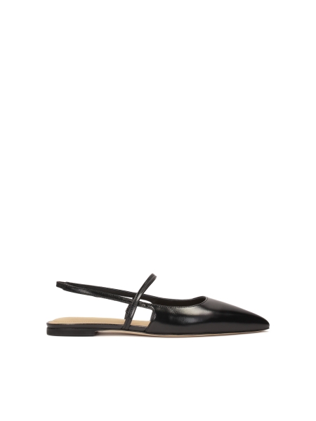 Flat sole pumps with open heel  IDA