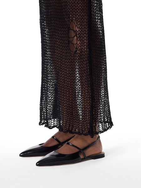 Flat sole pumps with open heel  IDA