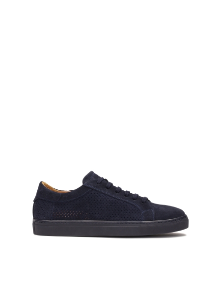 Navy blue sneakers with lace-up upper  CASPEROS