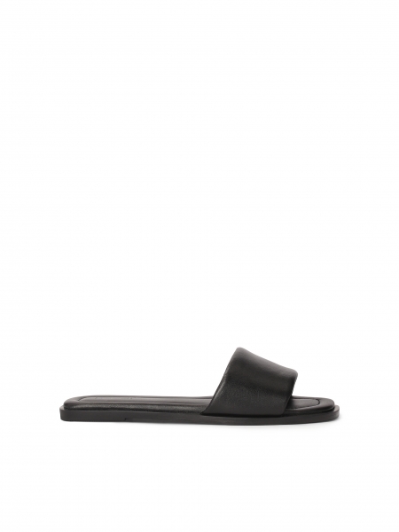 Black slides on a flat sole  ALTEA