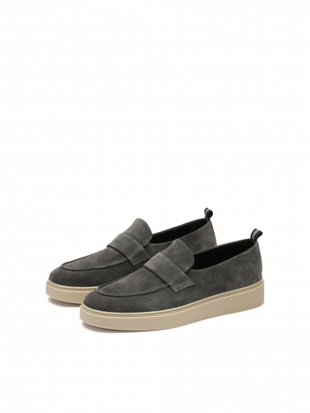 Men's suede slip-on sneakers  KS ETIENNE