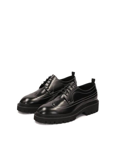 Black shoes with contrasting trim KS BLADEN