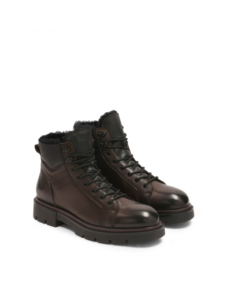 Insulated men's boots made of natural leather KILLIANOS