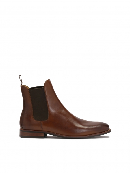 Classic brown men's Chelsea boots BEREN