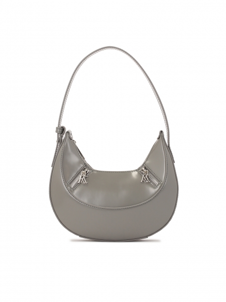 Grey handbag with hand grip  KS SAONE S