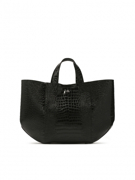 Large leather tote bag KS SARA