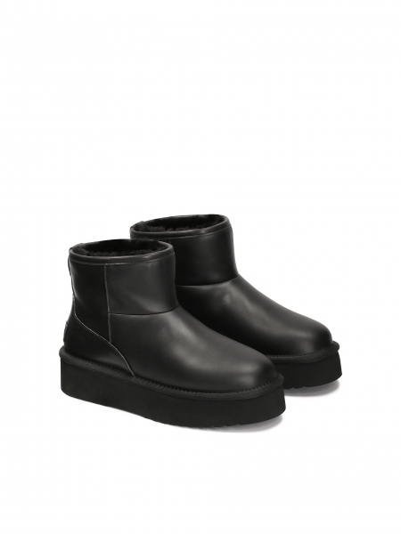 Wool insulated leather snow boots ZULA