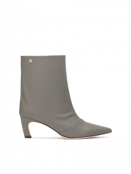 Grey kitten heel boots KS BELLISI