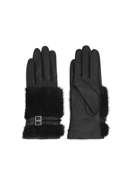 Elegant gloves with fur trim MERI