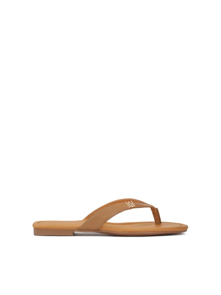 Brown flat flip-flops SUN