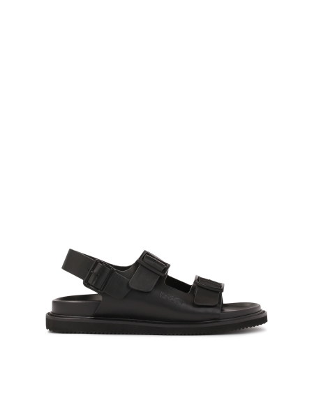 Leather sandals with metal clasp COMBEAUTES