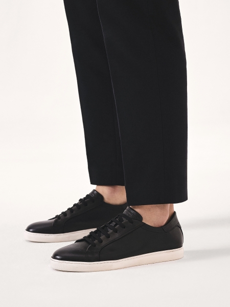 Black sneakers with white sole FILIPO