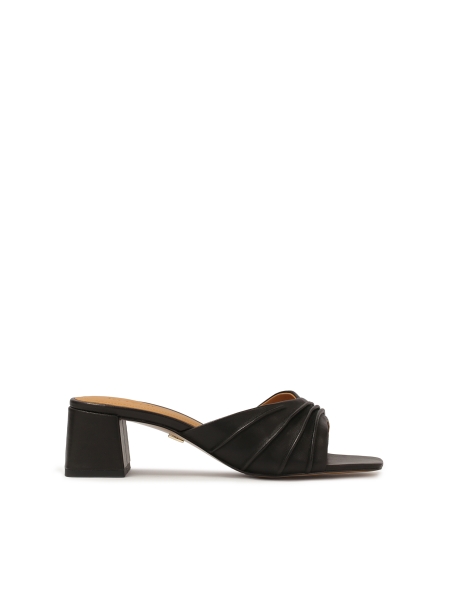 Heeled mules with crinkle strap SENA